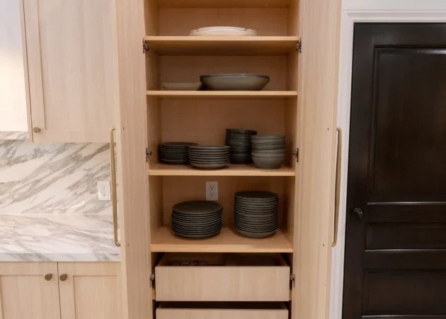 Pantry cabinet with interior pull-out drawers, Bel Air Project by Home Deco