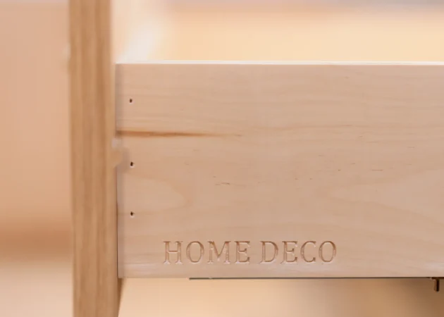 Drawer box engraved with the Home Deco name, Sancola Project by Home Deco
